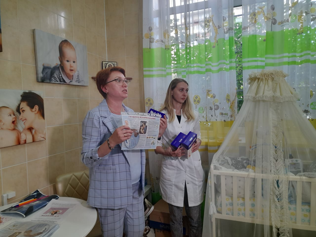 В женской консультации роддома №4 в Калининграде большое внимание уделяется пропаганде грудного вскармливания